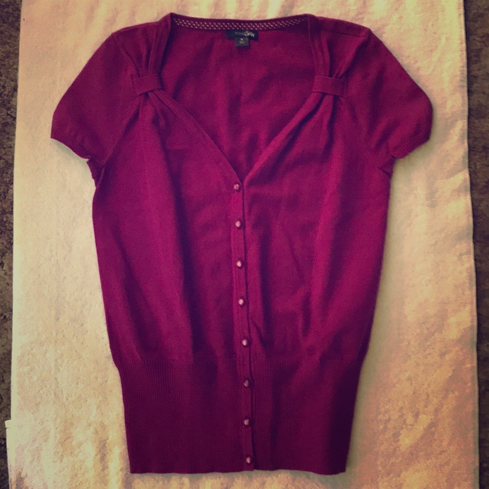 Cap sleeve sweater